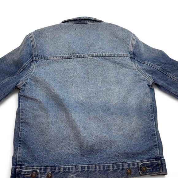 Neuw Denim Jacket Medium Wash Classic Fit Men's M 90s  Streetwear Vibes - Picture 5 of 6